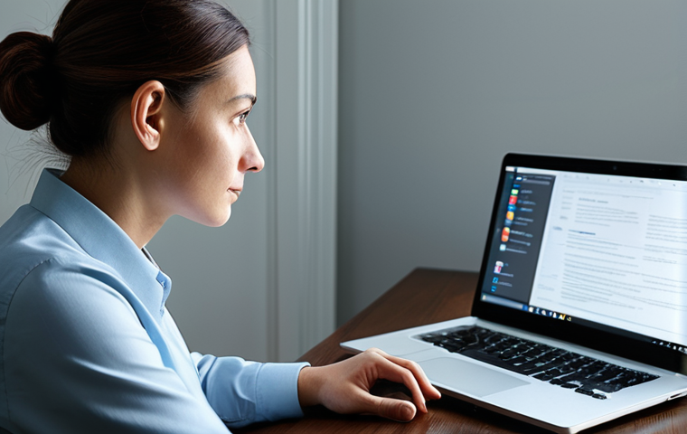 A professional adult, fully clothed in modest business attire, sitting attentively at a desk in a contemporary home office. The person is looking at a laptop screen. Subtle, abstract light patterns and soft color gradients emanate from the screen, subtly swirling around the person's head and shoulders, symbolizing the invisible transfer of digital emotions without being explicit or overwhelming. The person's expression is contemplative, reflecting the absorption of information. The scene is well-lit with soft, professional lighting. Perfect anatomy, correct proportions, natural pose, well-formed hands, proper finger count. Professional photography, high quality, safe for work, appropriate content, family-friendly.