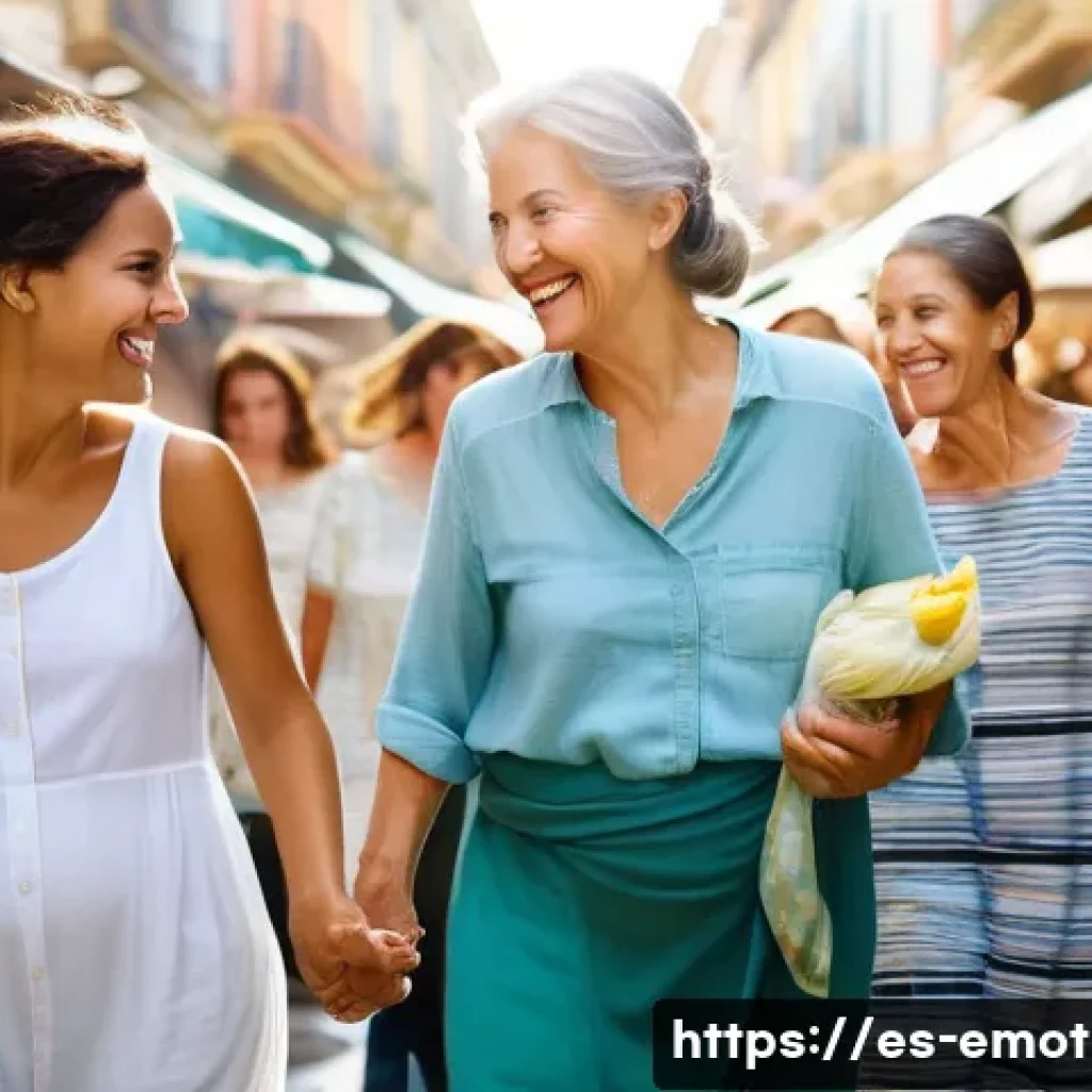 감정전이와 스트레스 관리 - **Prompt 1: "The Tapestry of Shared Emotions"**
    "A vibrant, bustling street market scene in a li...